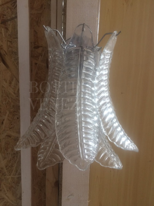 Lampadario Vintage anni 1970 modello FELCI lavorazione con le tradizionali tecniche di lavorazione del vetro di Murano. Prodotto artigianale fatto a mano a Venezia nella fornace di Bottega Veneziana